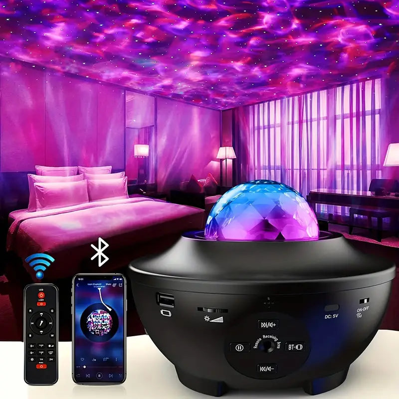 Starry Sky Lamp with Bluetooth Speaker